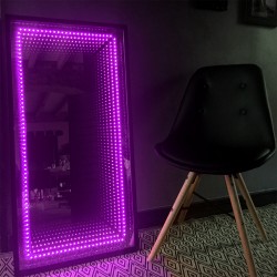 Miroir infini lumineux leds