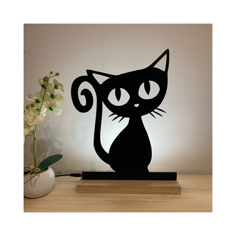 Notre lampe chat