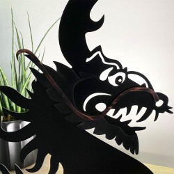 Lampe dragon artisanale