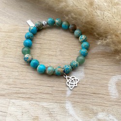 Bracelet Triquetra bleu