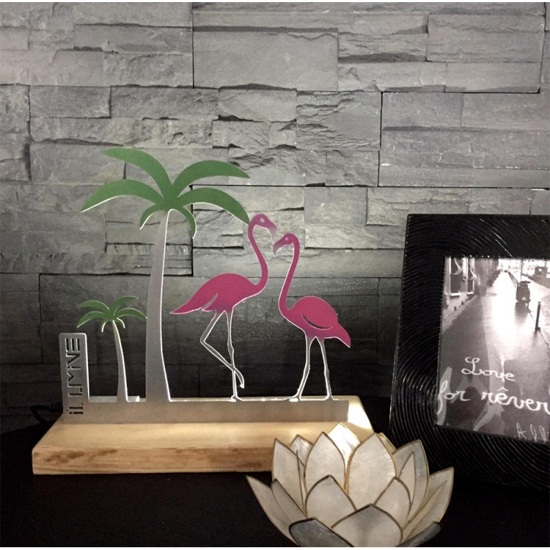 Lampe Flamant rose