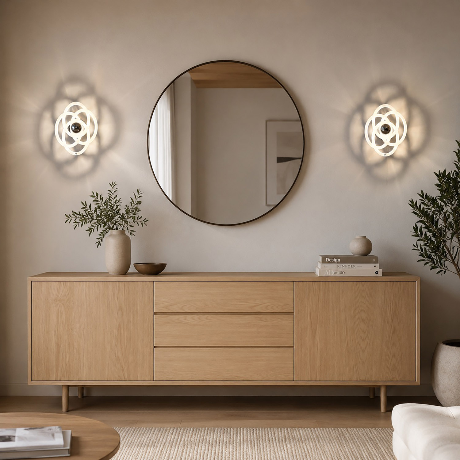 Applique mini ellipse salon moderne