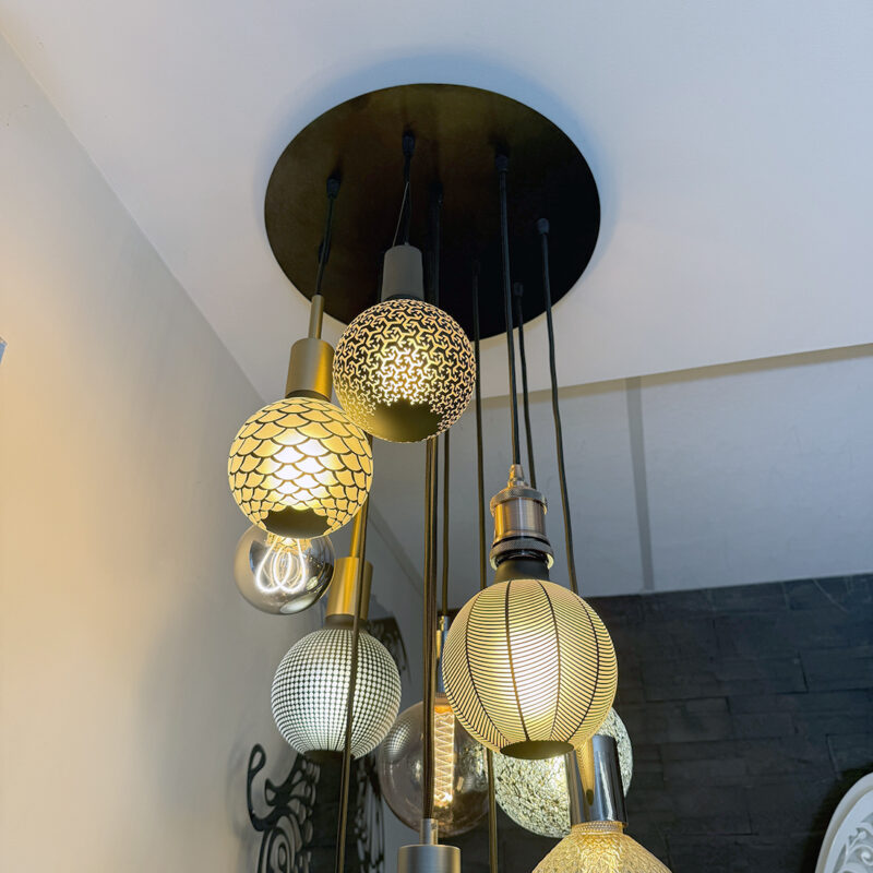 Suspension noire 12 Brins | Grand Lustre Design Il-umine Suspension noire 12 Brins | Grand Lustre Design Il-umine