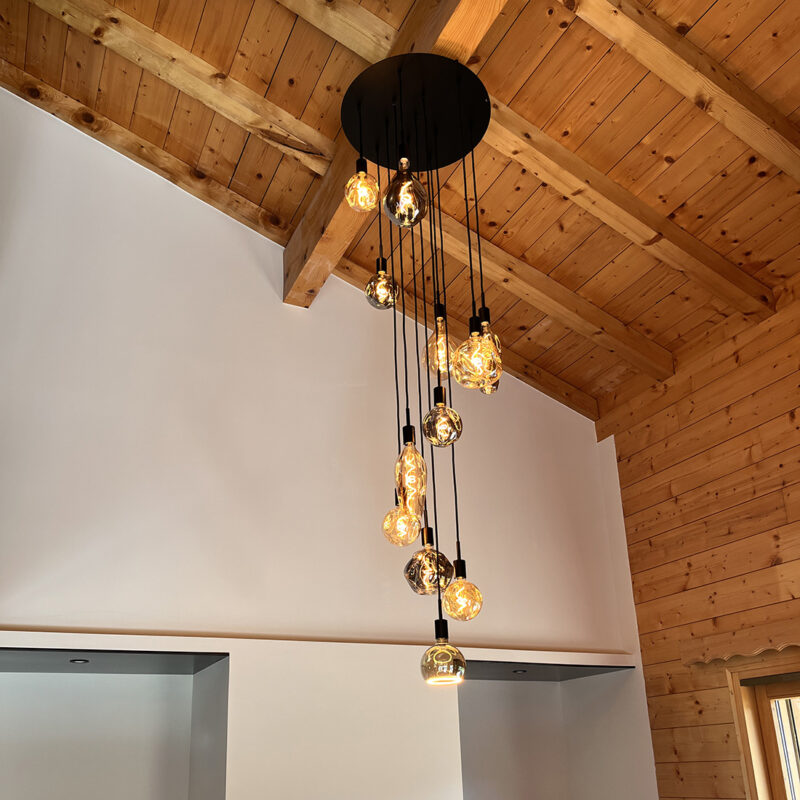 Suspension noire 12 Brins | Grand Lustre Design Il-umine Suspension noire 12 Brins | Grand Lustre Design Il-umine