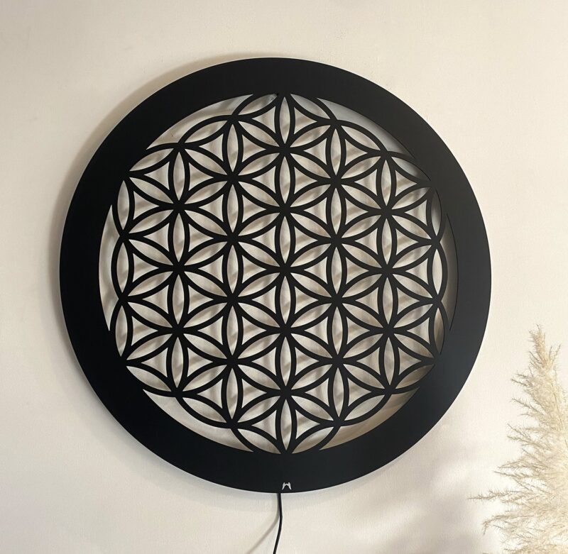 Fleur de vie lumineuse LED