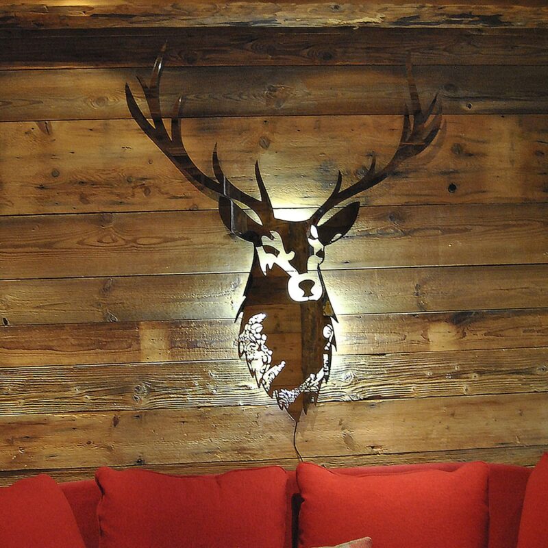 Cerf lumineux miroir