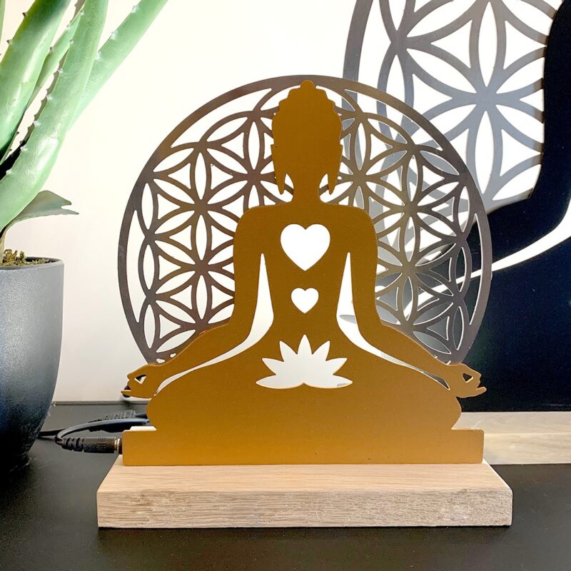 Lampe Bouddha Fleur de vie