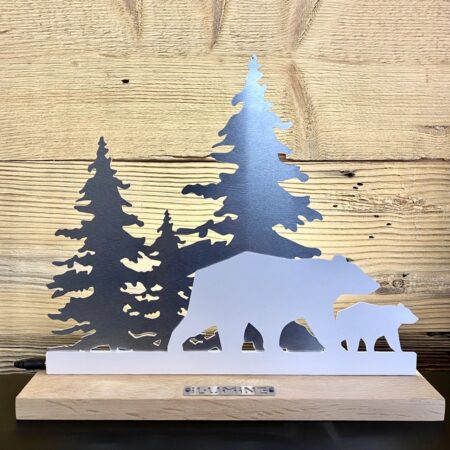 lampe ours & sapins