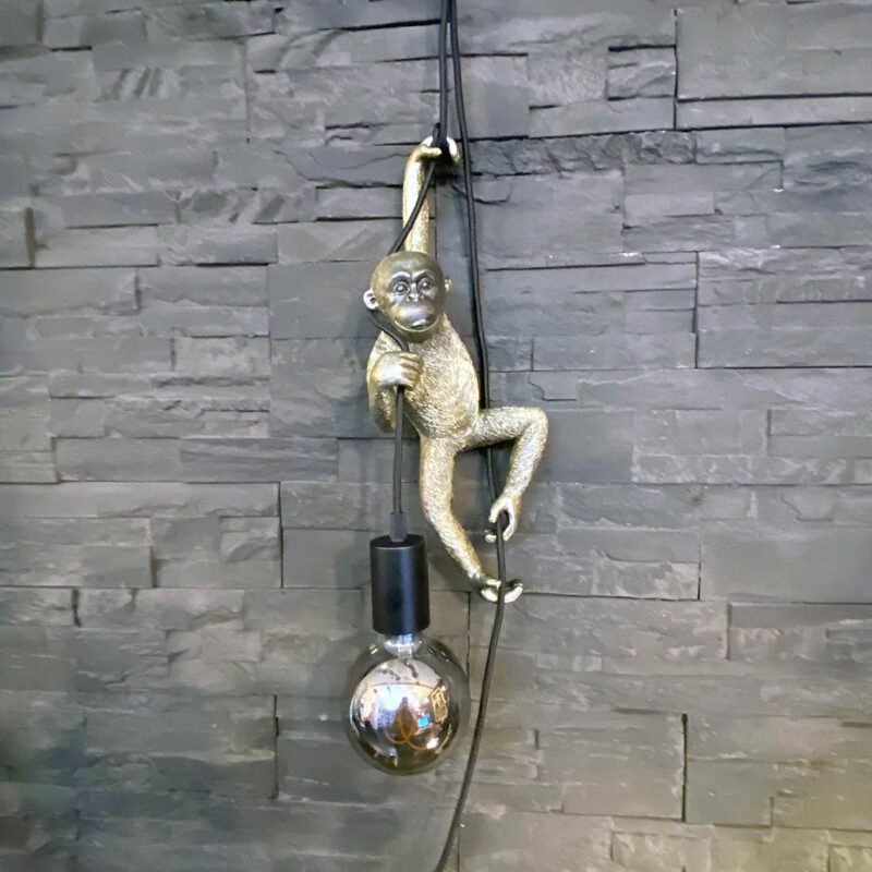 Lampe Singe dorée