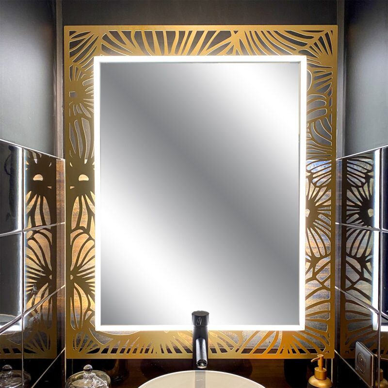 Miroir Flower lumineux