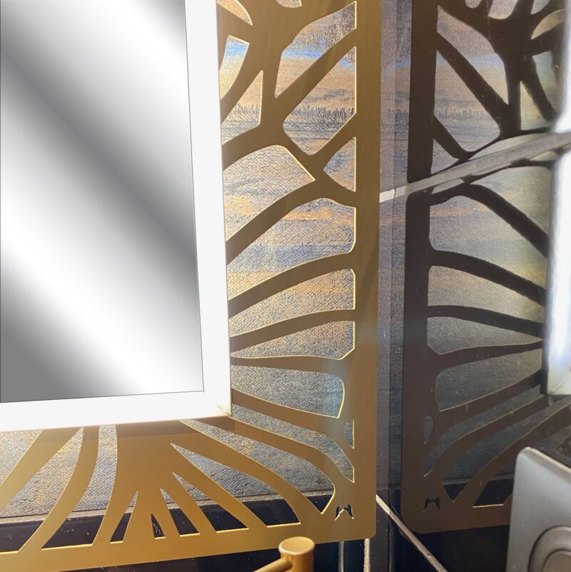 Miroir Flower lumineux