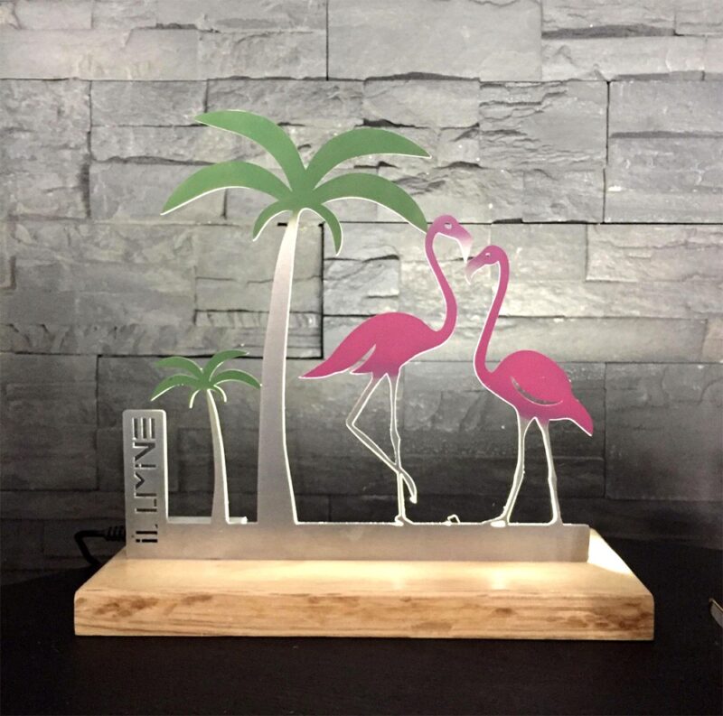 Notre lampe flamant rose