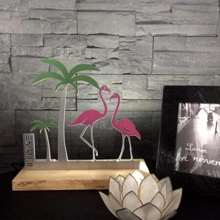 notre lampe flamant rose