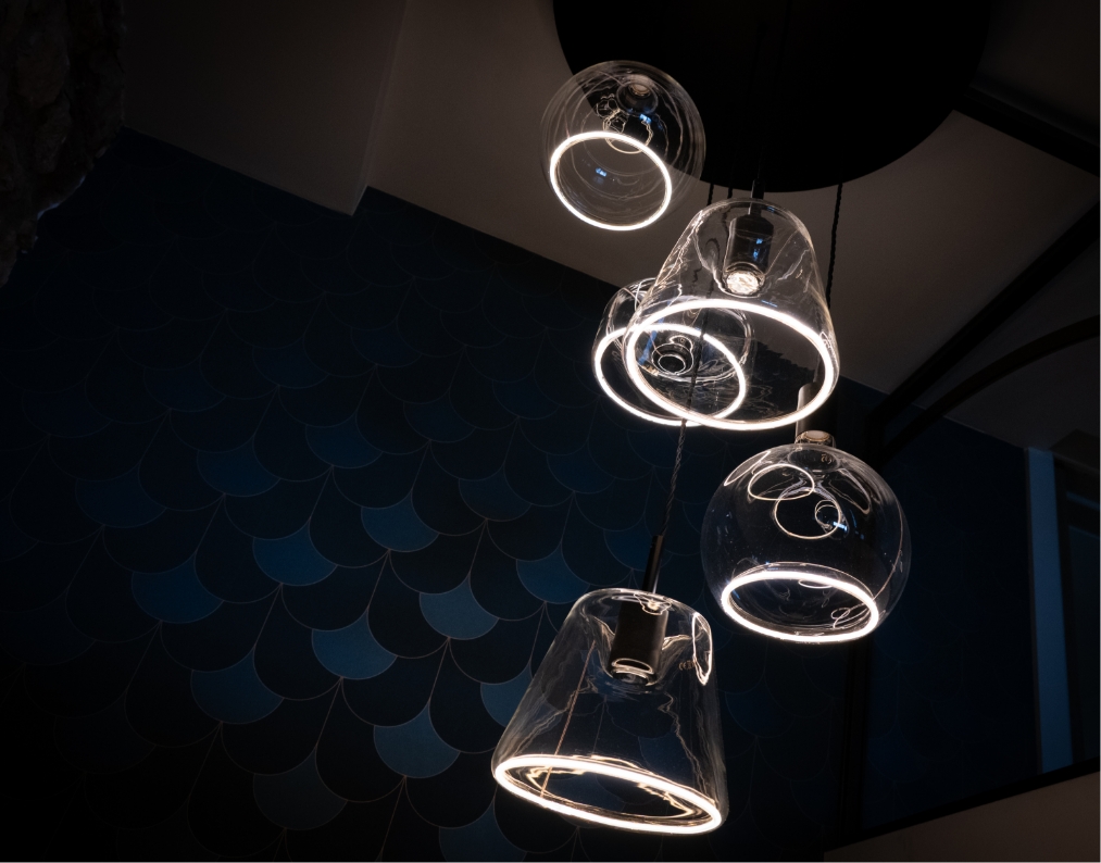 Mise en lumière sur-mesure du restaurant La Coupole à Annecy