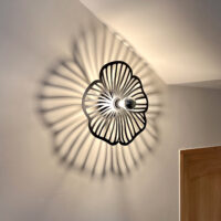 Applique fleur noir kapucine