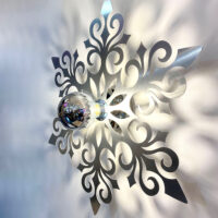 applique flocon, luminaire montagne, décoration chalet, luminaire annecy