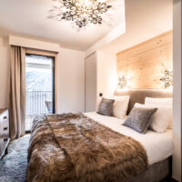 Chambre plafonnier flocon noir