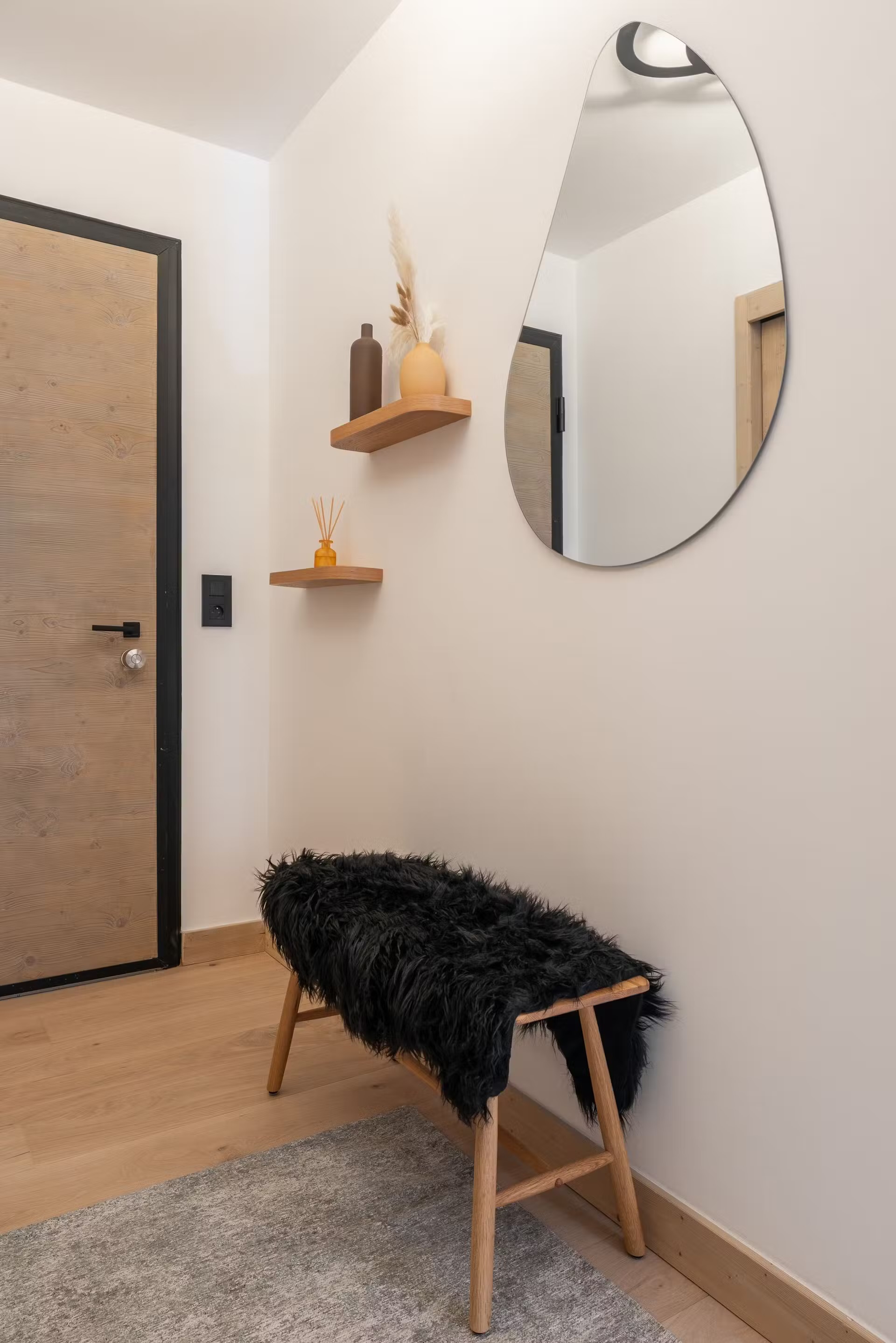 Entrée ambiance chalet