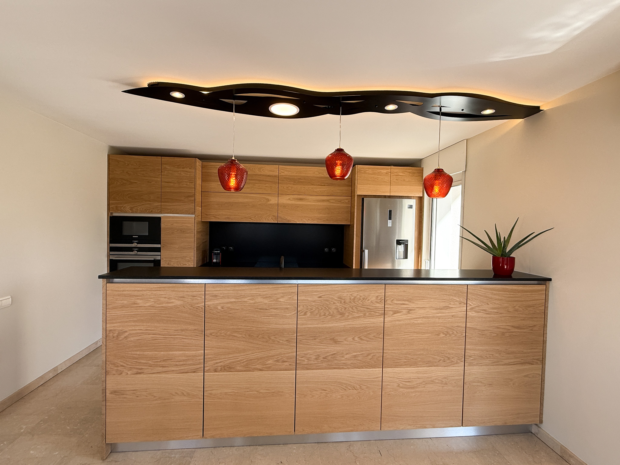 Suspensions Kapucines sur mesure pour une suite d’exception Suspension cuisine annecy