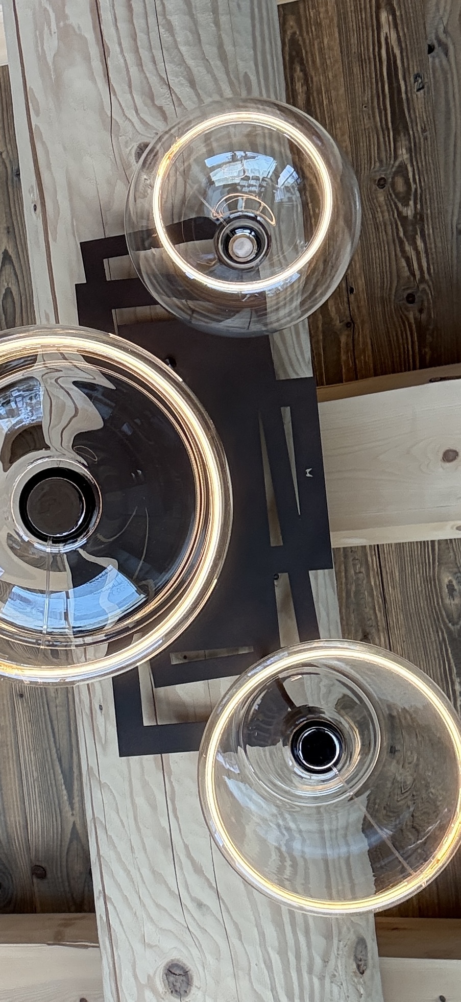 Suspension rectangle rouille